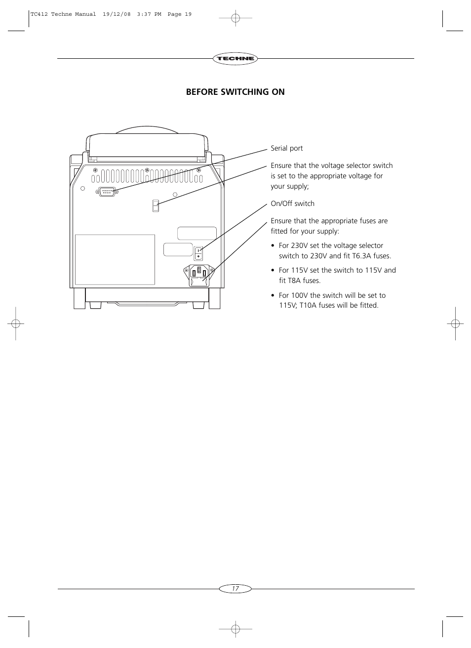 Techne TC-412 User Manual | Page 19 / 52
