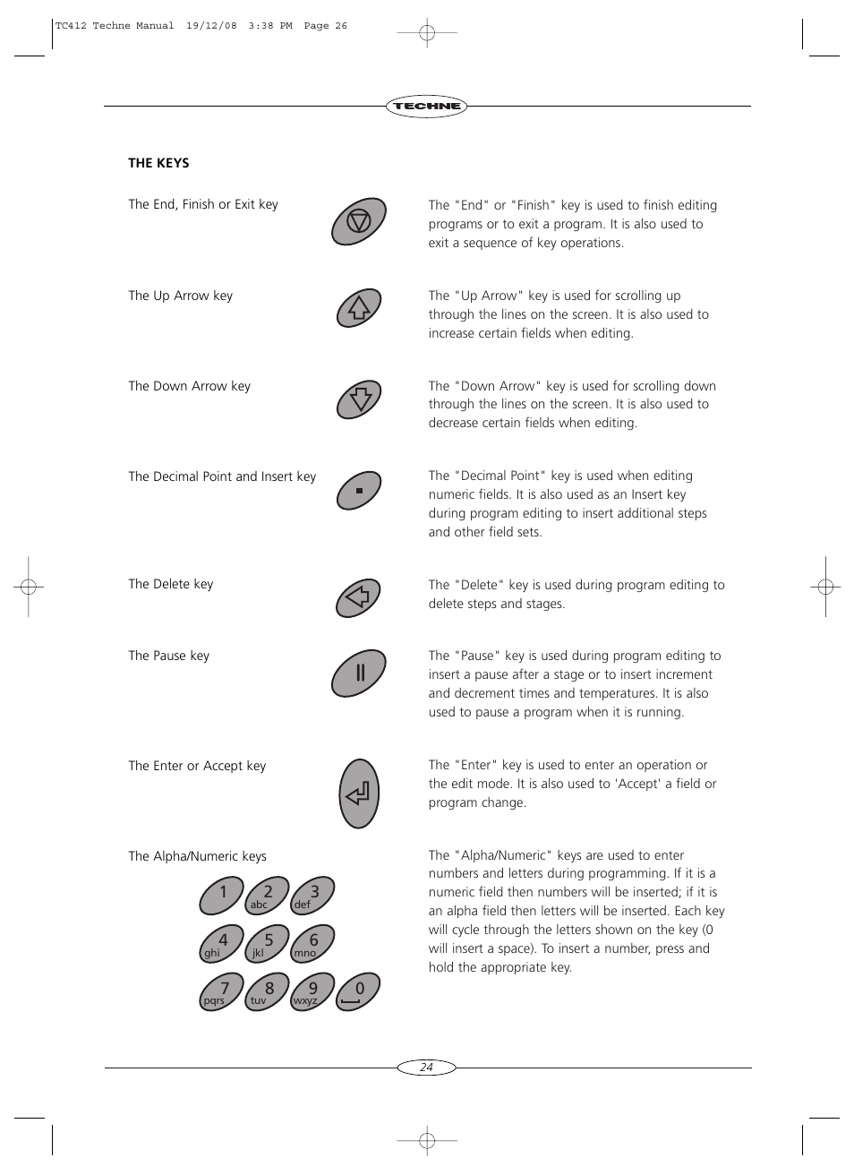 Techne TC-412 User Manual | Page 26 / 52