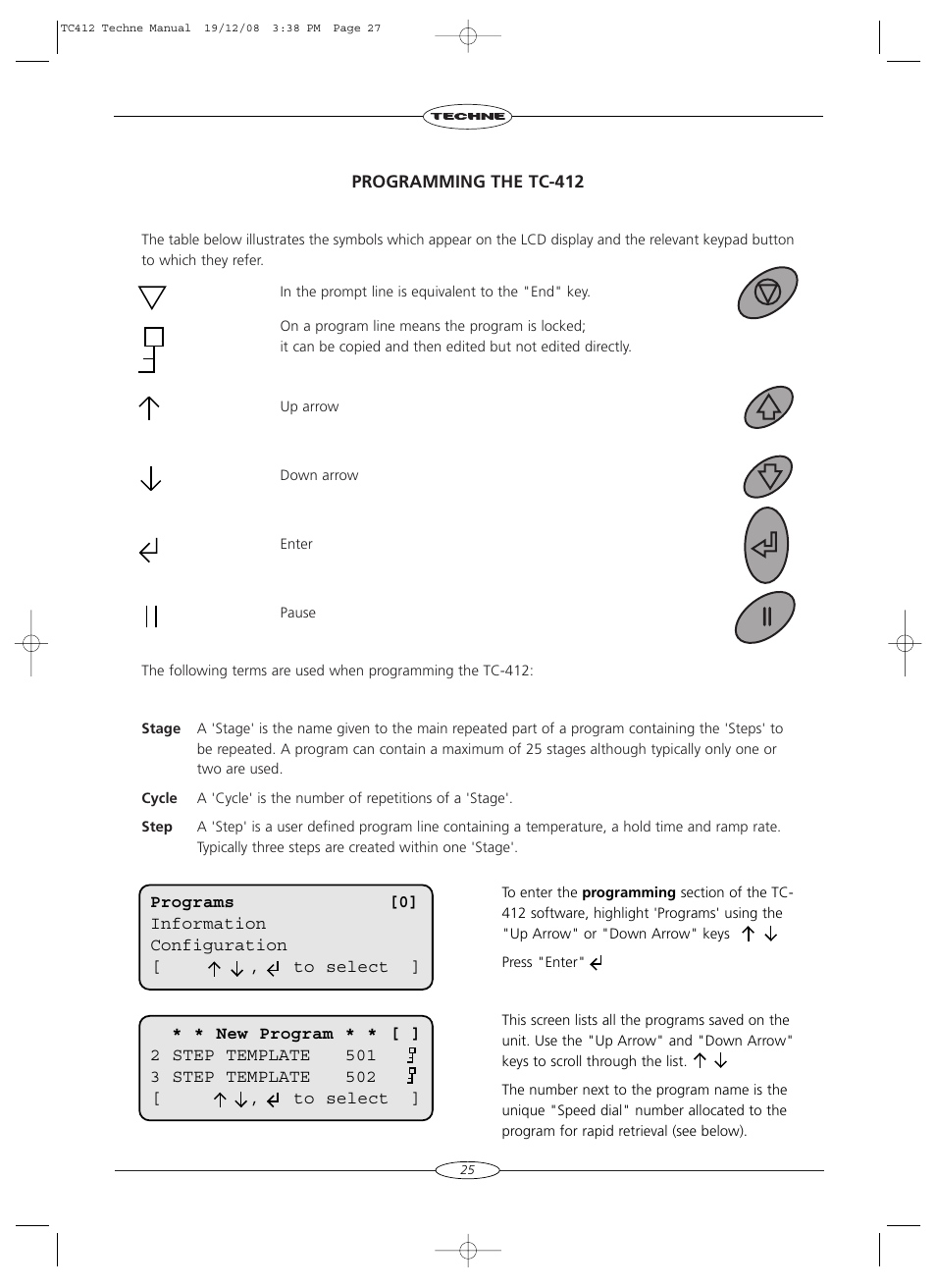 Techne TC-412 User Manual | Page 27 / 52
