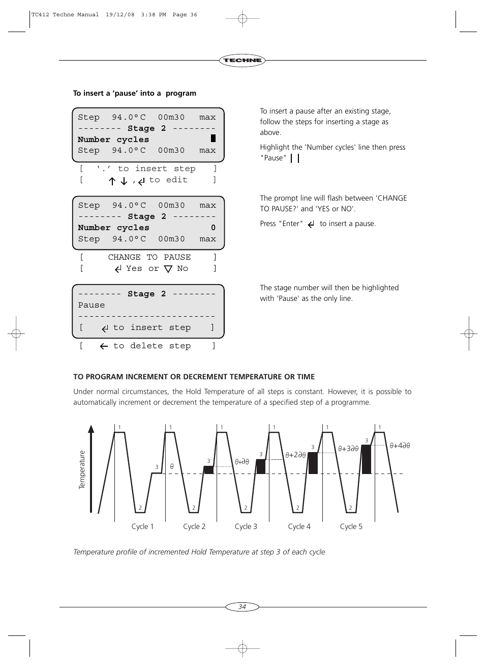 Techne TC-412 User Manual | Page 36 / 52