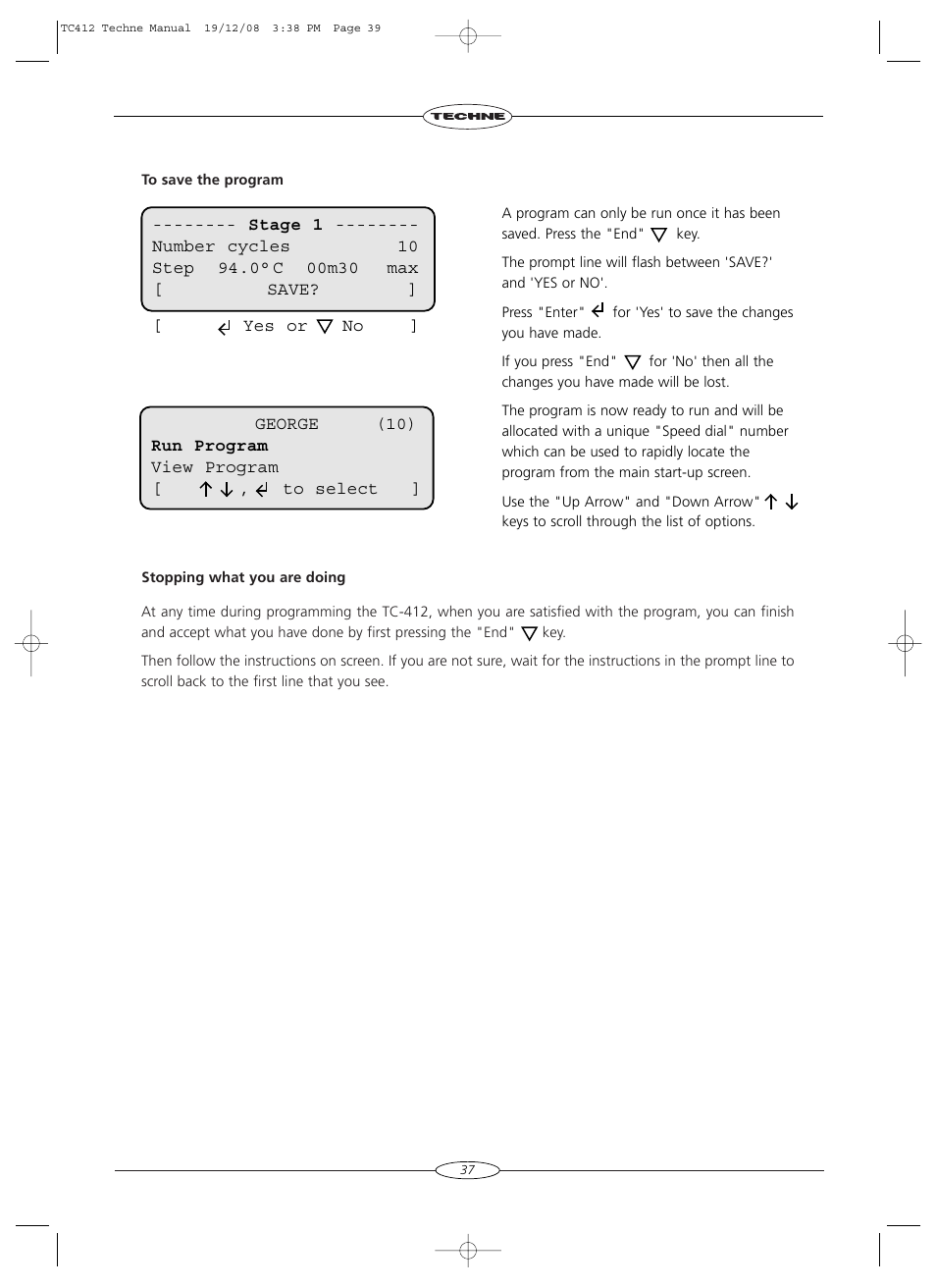 Techne TC-412 User Manual | Page 39 / 52
