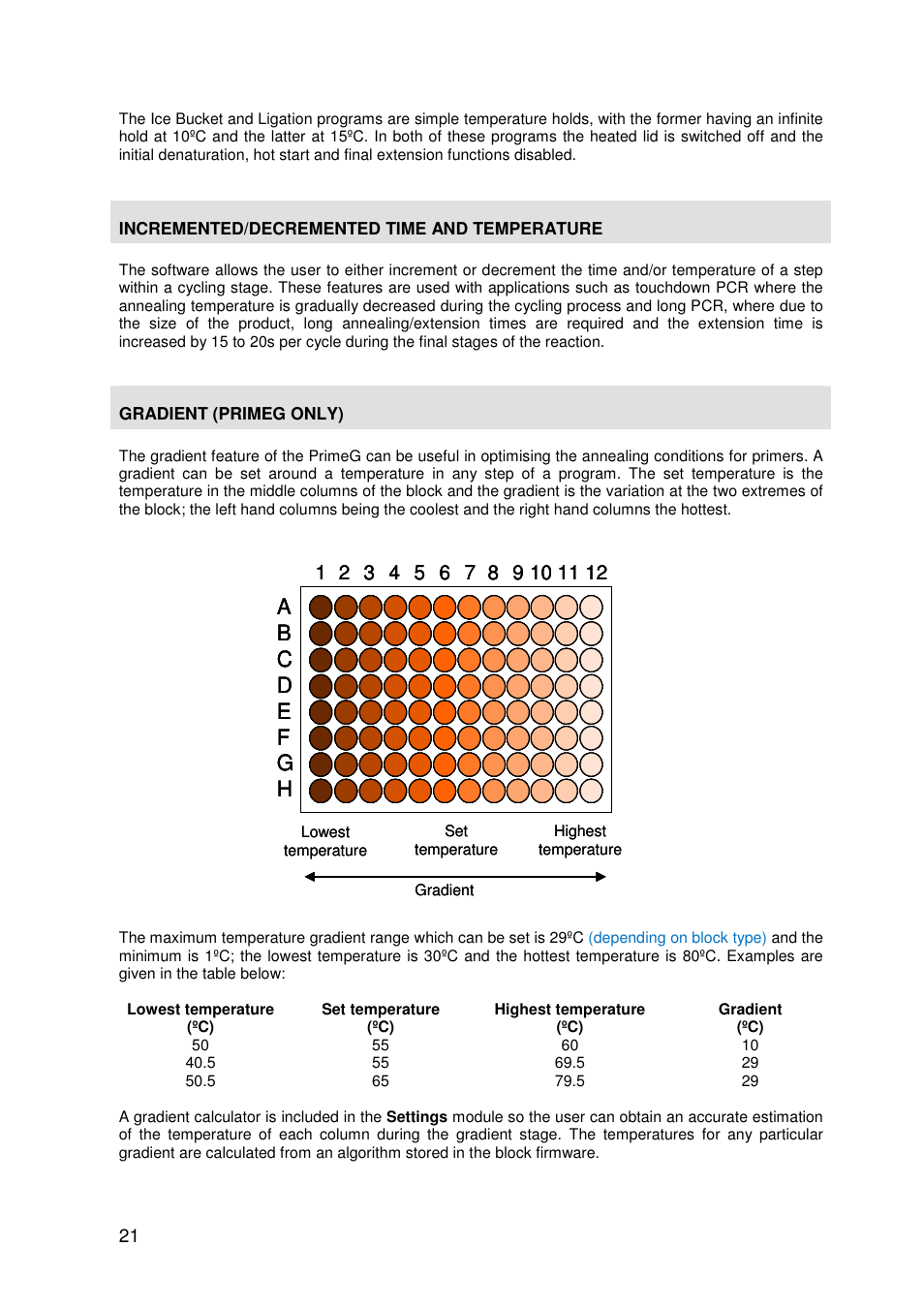 Techne PrimeG User Manual | Page 22 / 67