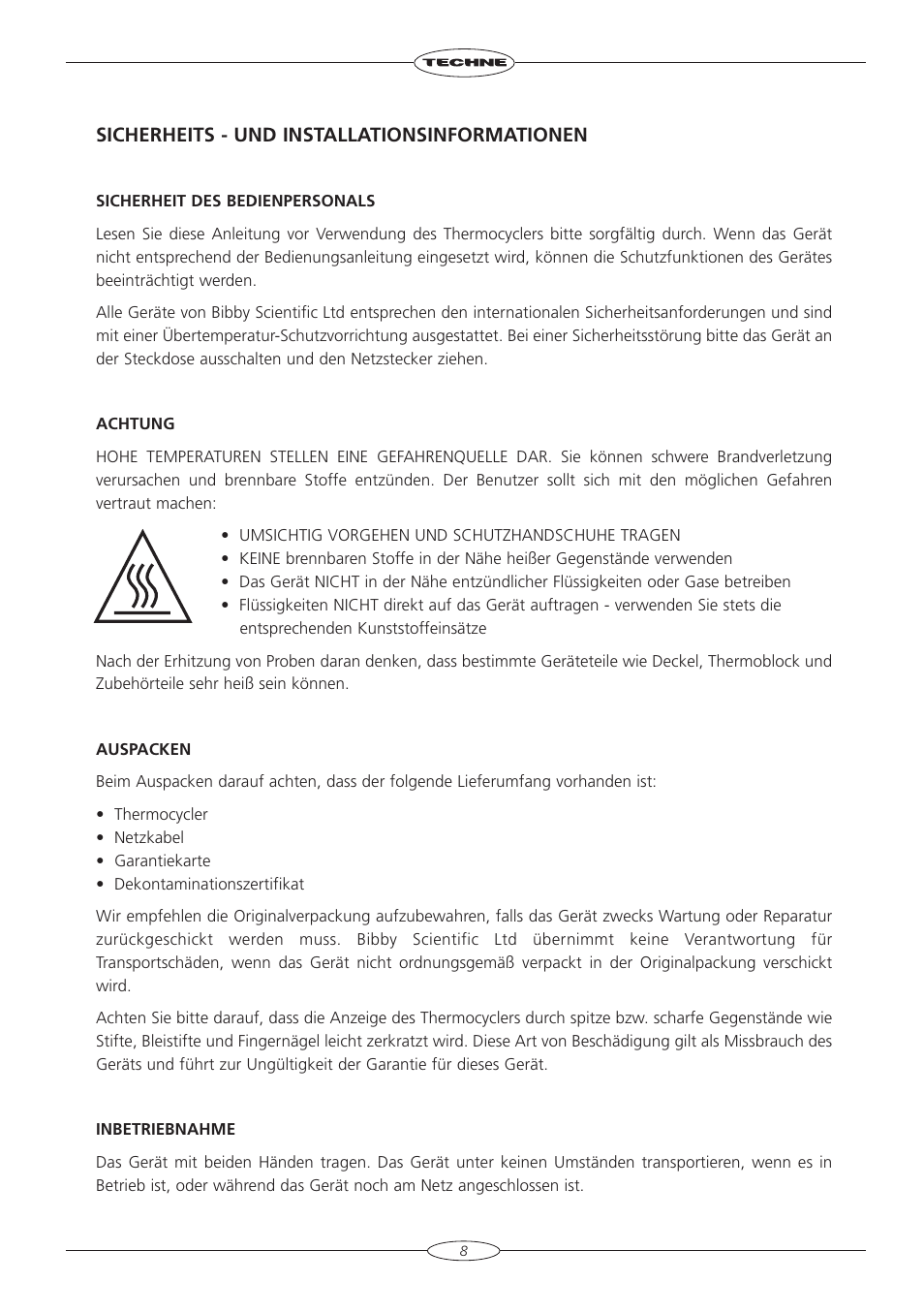 Techne TC-3000G User Manual | Page 10 / 56