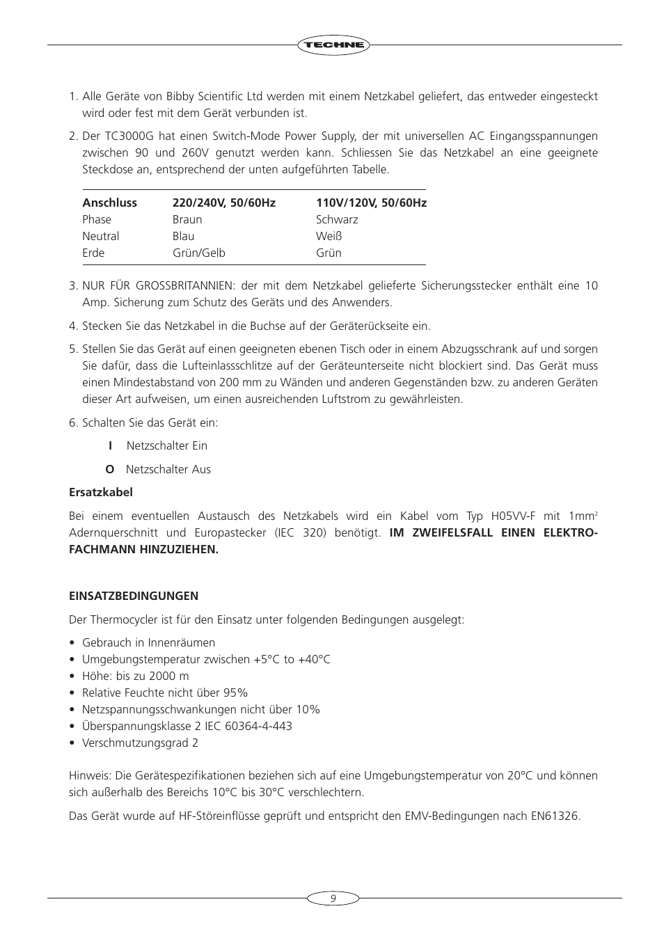 Techne TC-3000G User Manual | Page 11 / 56