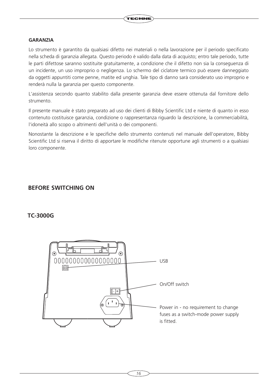 Techne TC-3000G User Manual | Page 18 / 56