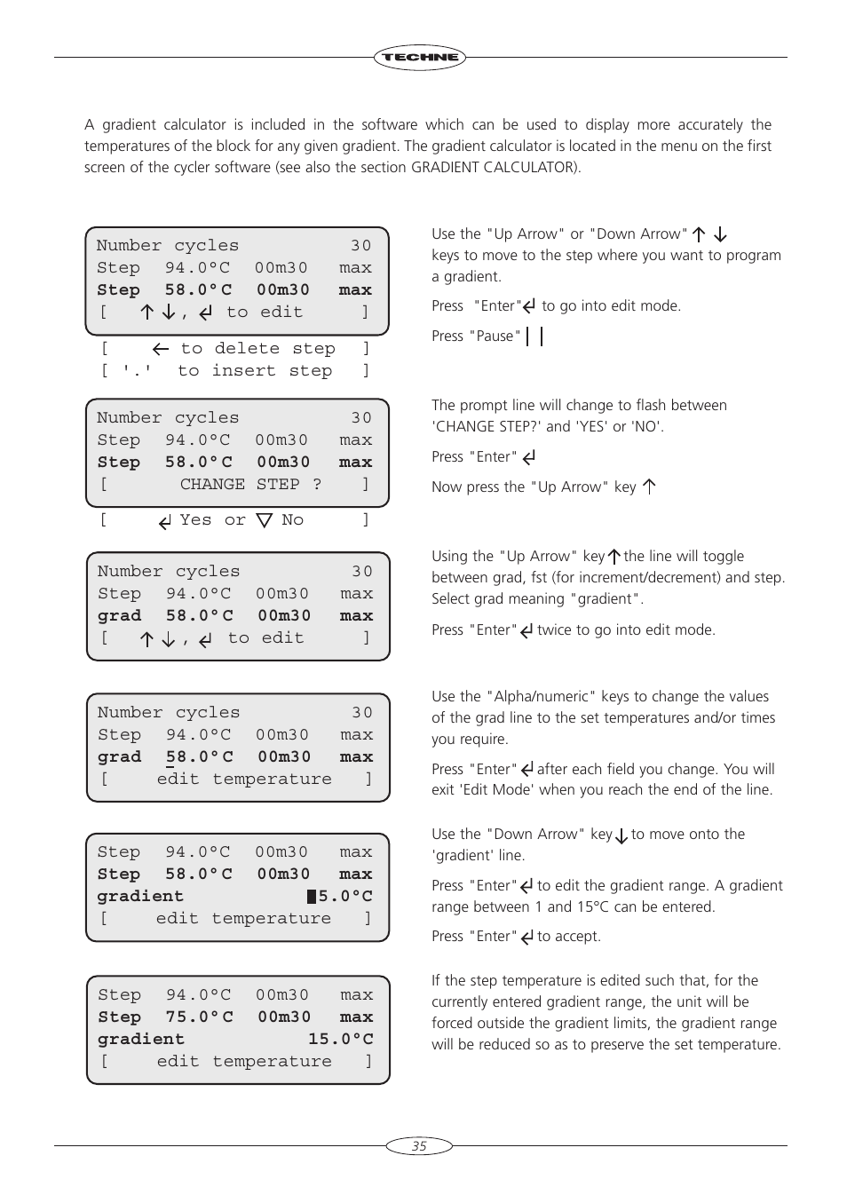 Techne TC-3000G User Manual | Page 37 / 56