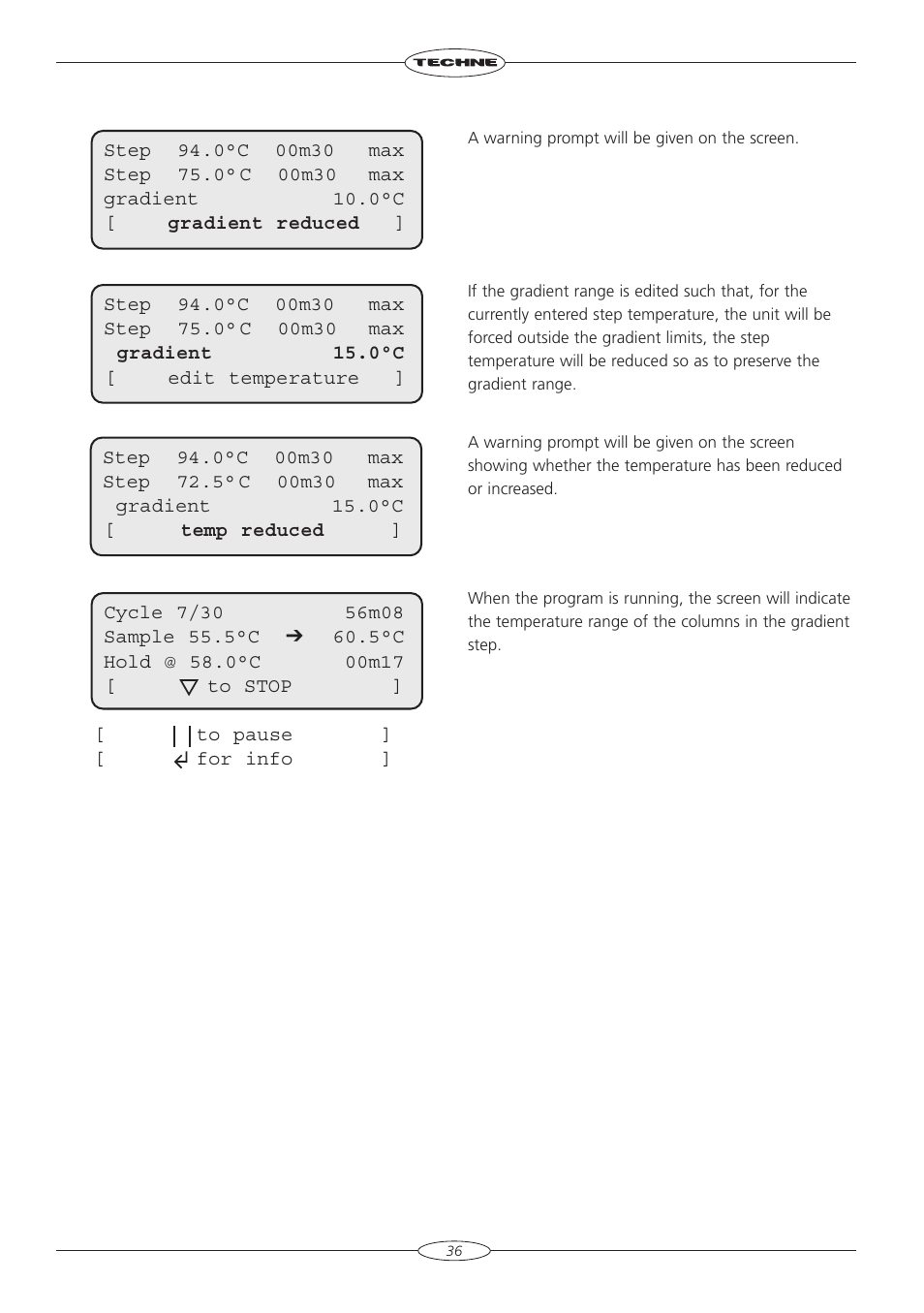 Techne TC-3000G User Manual | Page 38 / 56