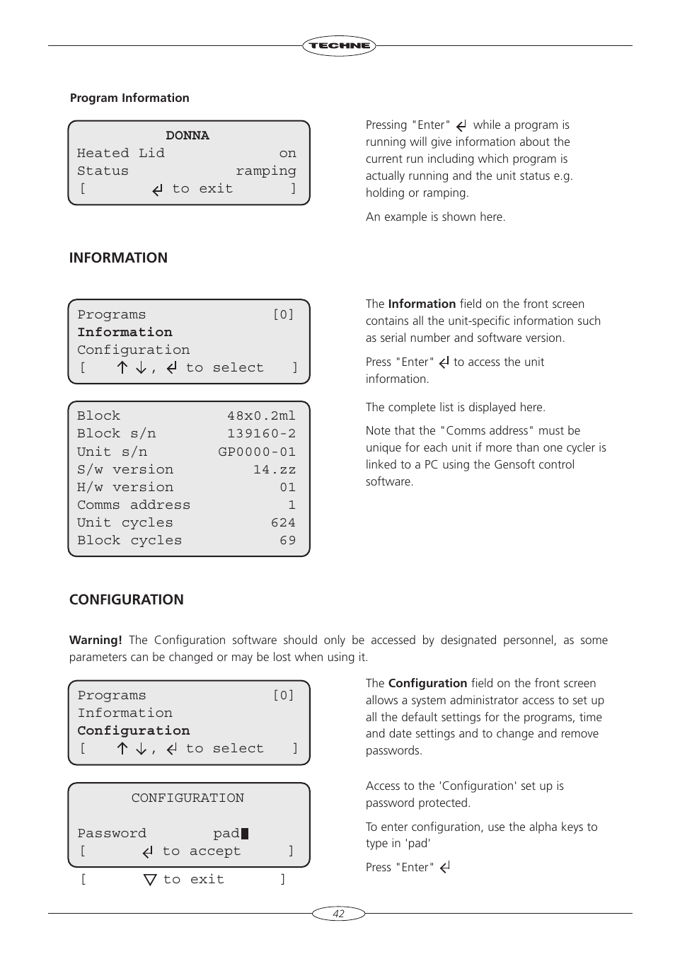 Techne TC-3000G User Manual | Page 44 / 56