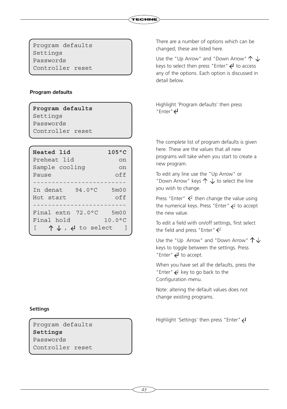 Techne TC-3000G User Manual | Page 45 / 56