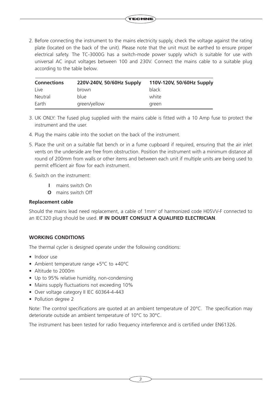 Techne TC-3000G User Manual | Page 5 / 56