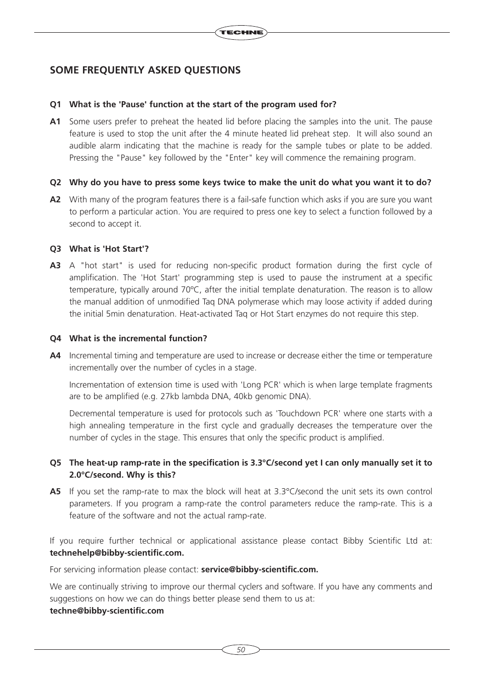 Techne TC-3000G User Manual | Page 52 / 56
