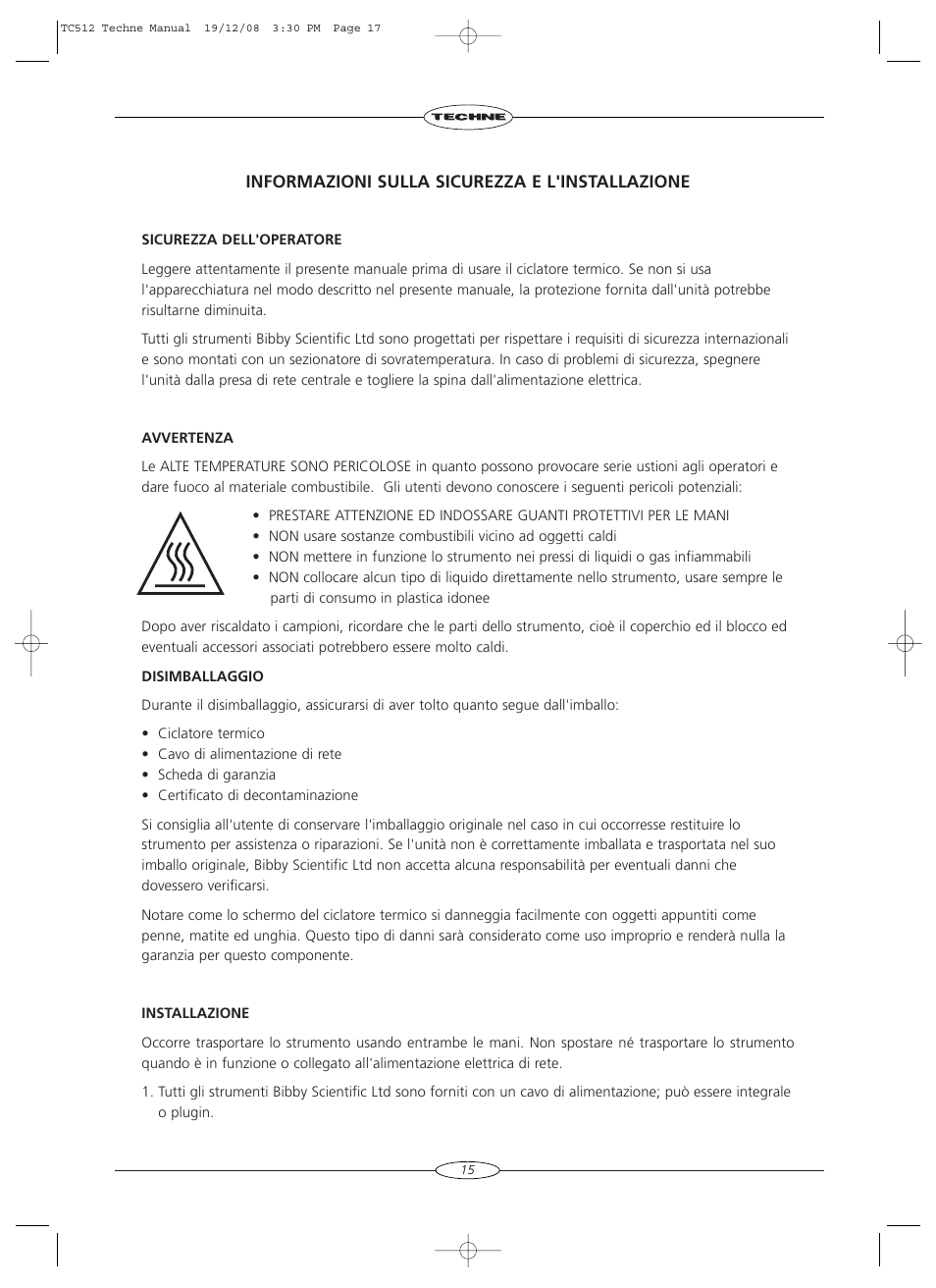 Techne TC-512 User Manual | Page 17 / 56