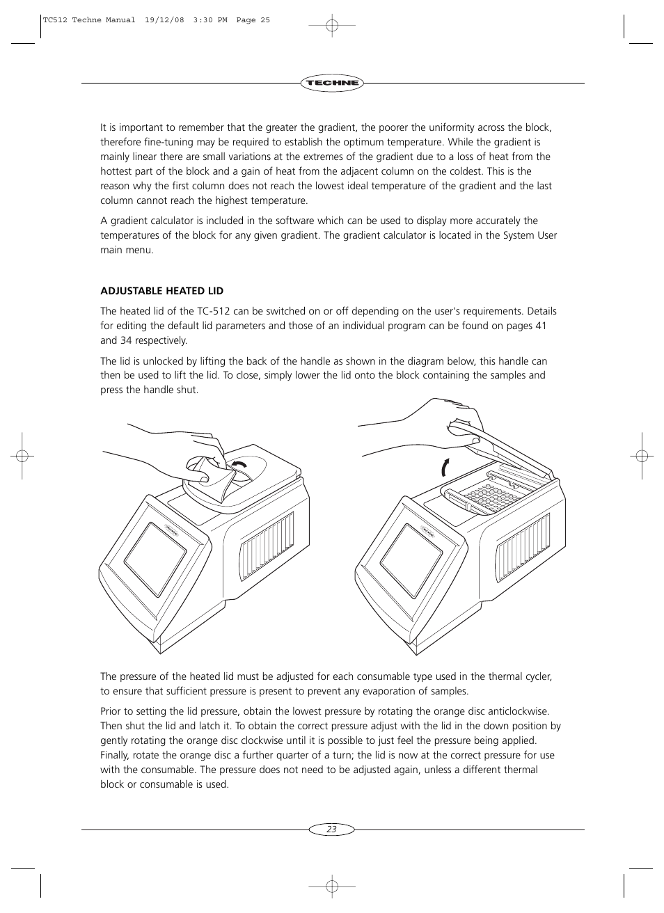 Techne TC-512 User Manual | Page 25 / 56
