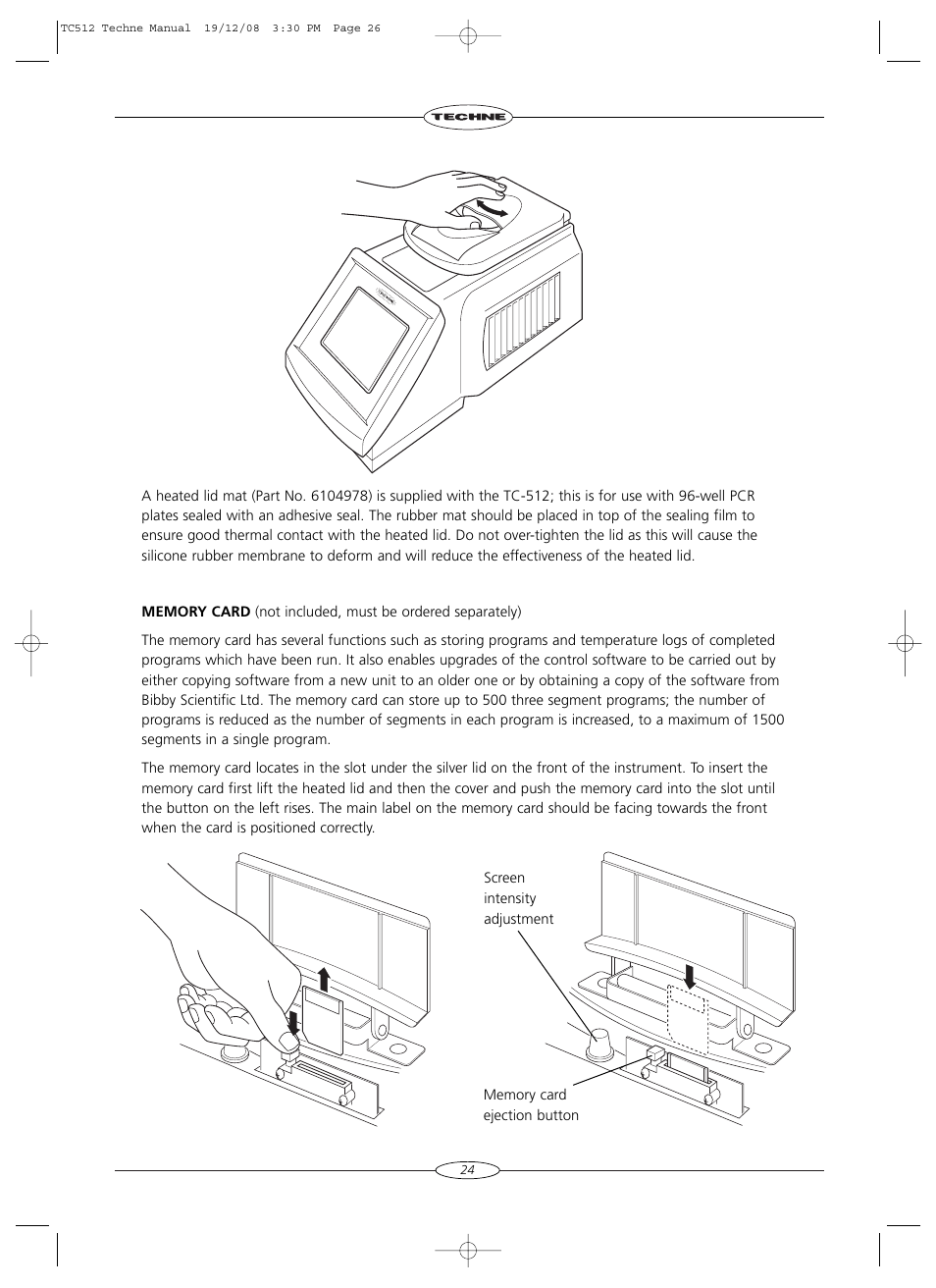 Techne TC-512 User Manual | Page 26 / 56