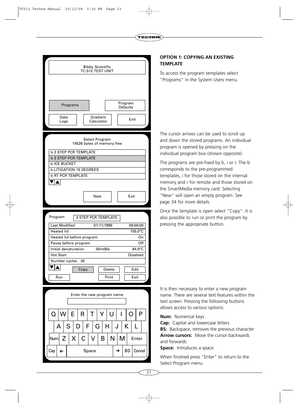Techne TC-512 User Manual | Page 33 / 56