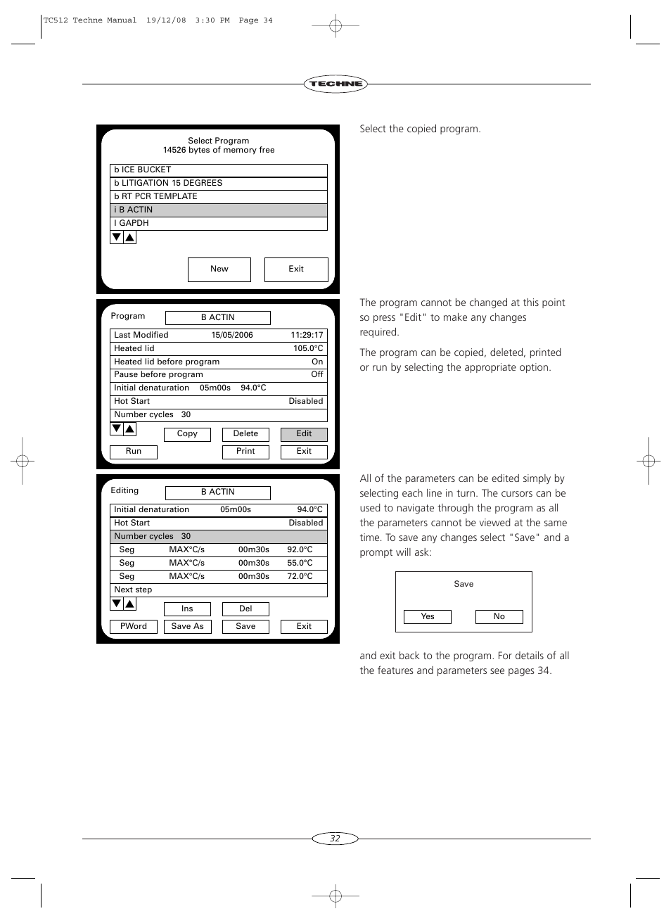 Techne TC-512 User Manual | Page 34 / 56