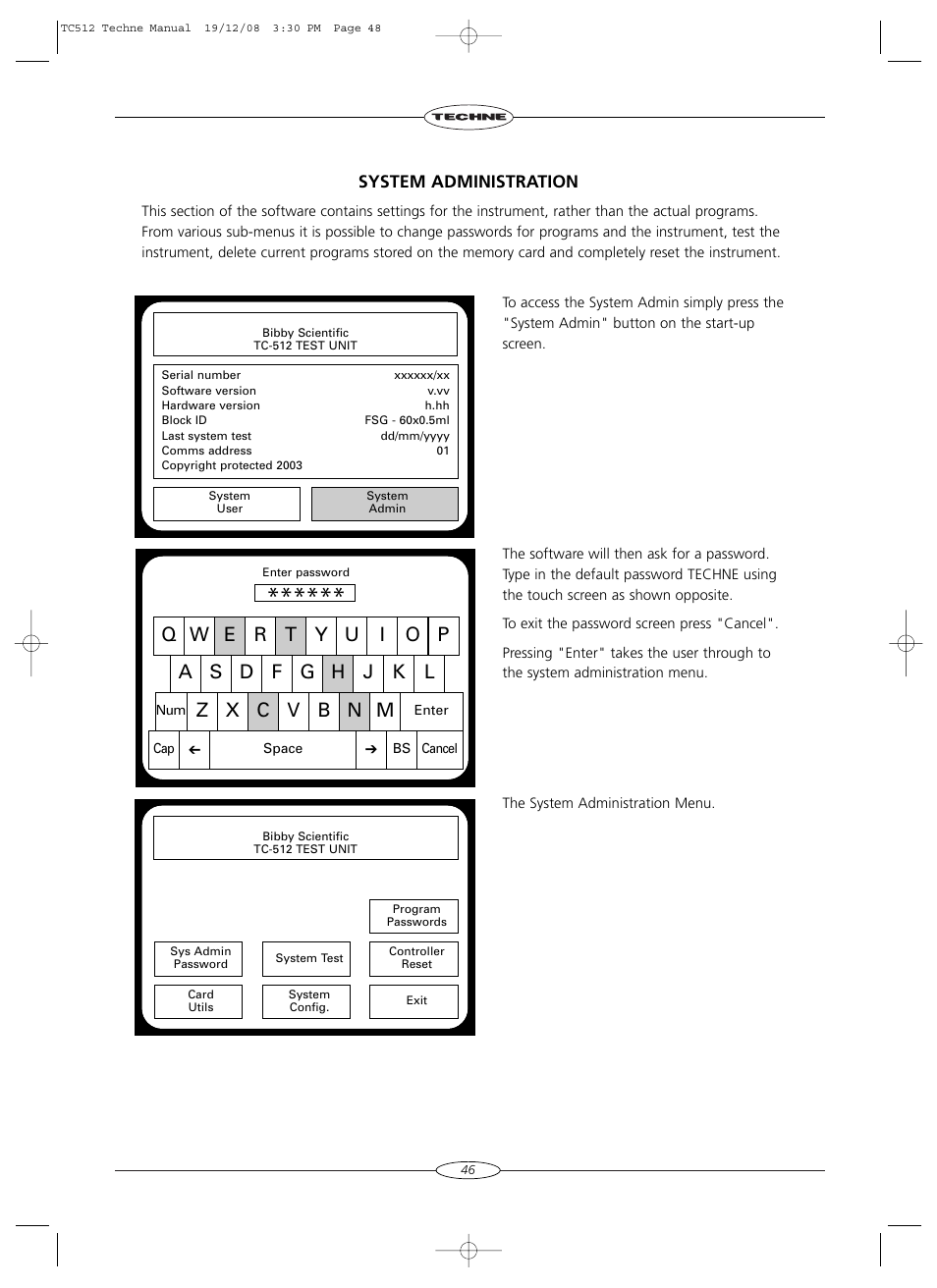 Techne TC-512 User Manual | Page 48 / 56