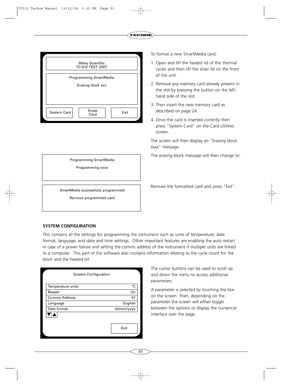 Techne TC-512 User Manual | Page 51 / 56