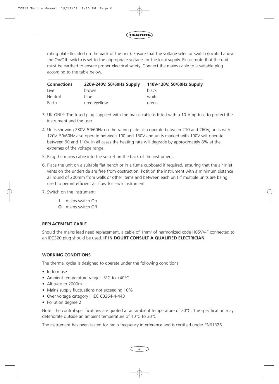 Techne TC-512 User Manual | Page 6 / 56