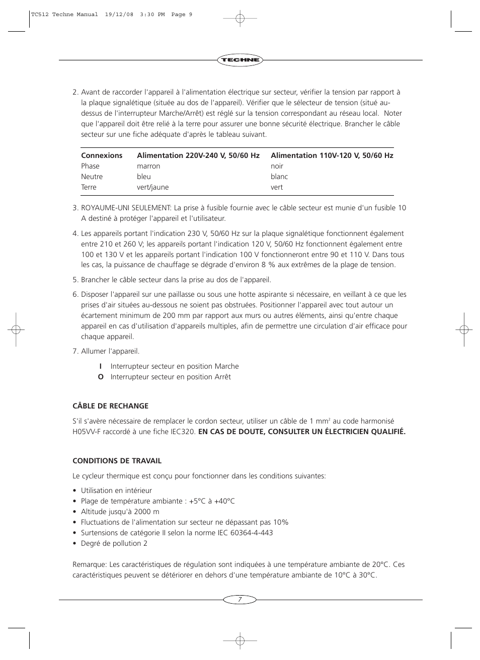 Techne TC-512 User Manual | Page 9 / 56