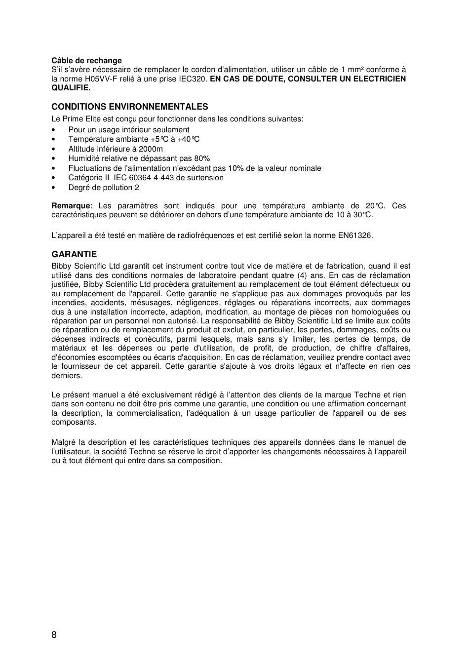 Techne Prime Elite User Manual | Page 10 / 69