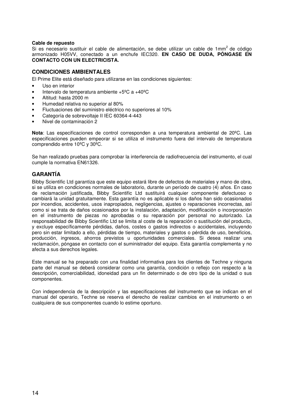 Techne Prime Elite User Manual | Page 16 / 69
