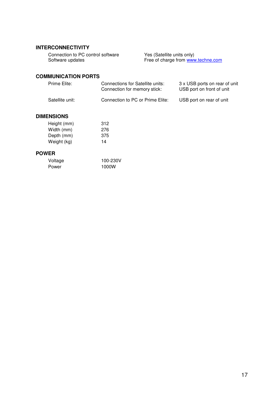 Techne Prime Elite User Manual | Page 19 / 69