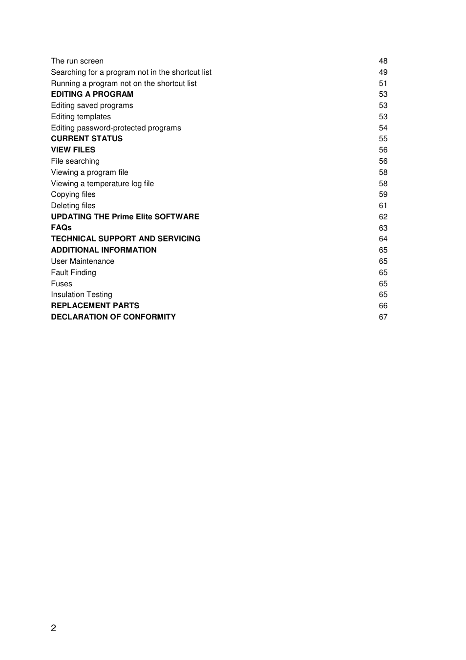 Techne Prime Elite User Manual | Page 4 / 69
