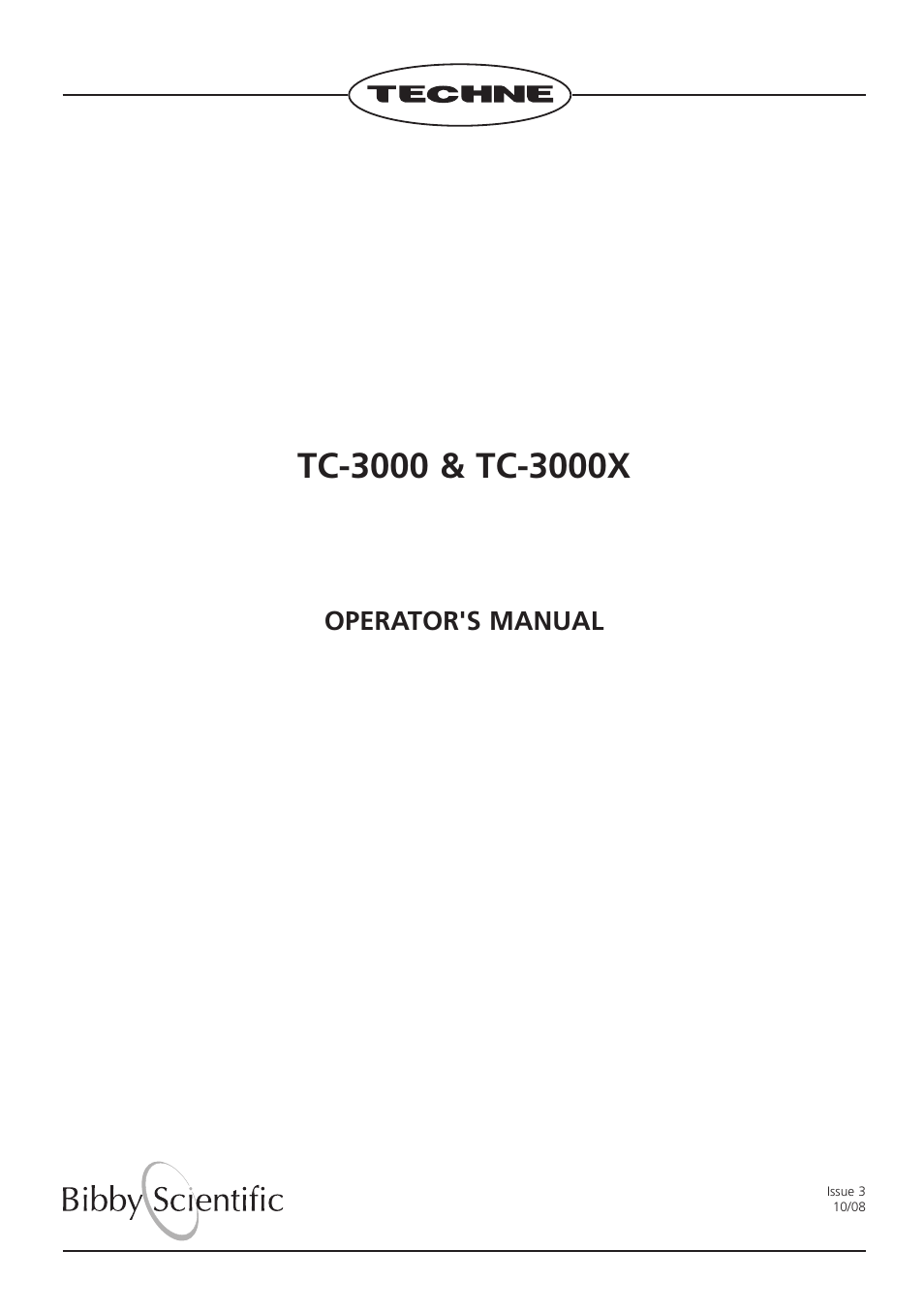 Techne TC-3000X User Manual | 55 pages