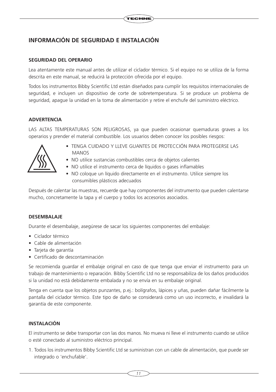 Techne TC-3000X User Manual | Page 13 / 55