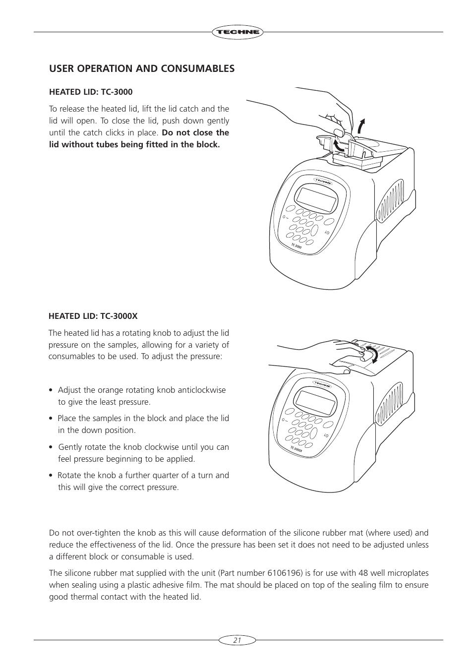 Techne TC-3000X User Manual | Page 23 / 55