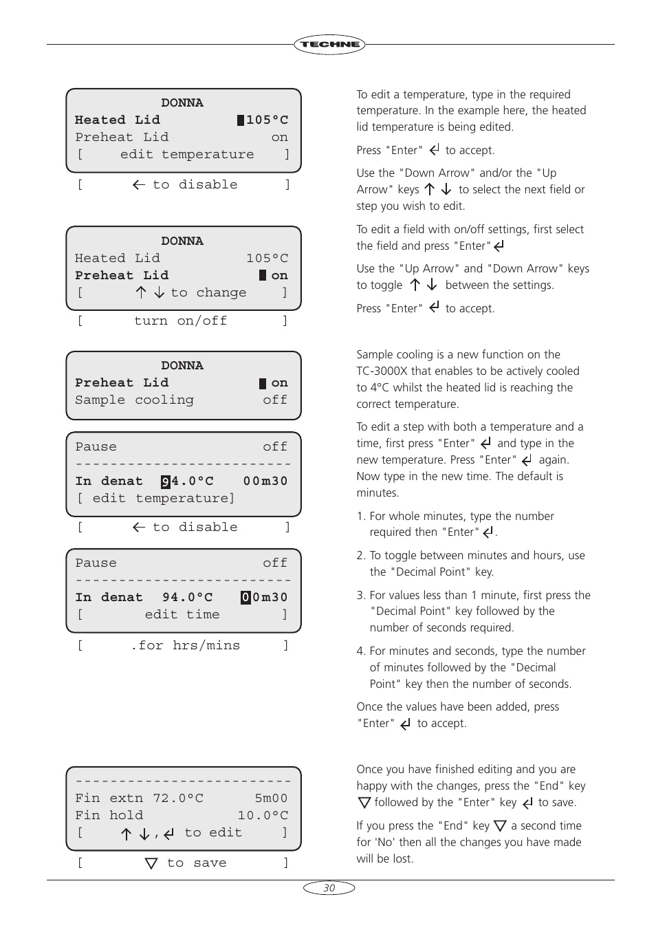 Techne TC-3000X User Manual | Page 32 / 55