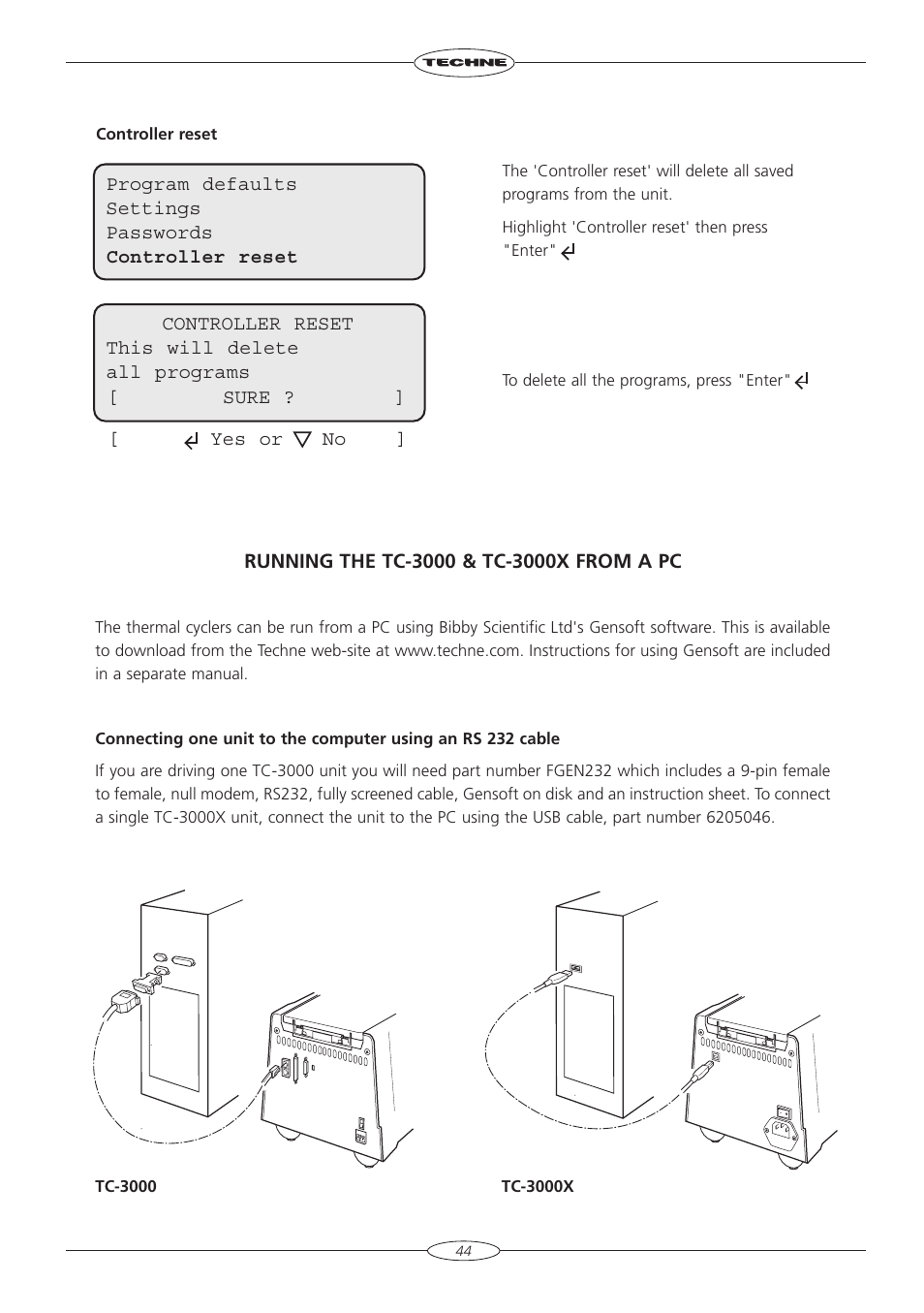 Techne TC-3000X User Manual | Page 46 / 55