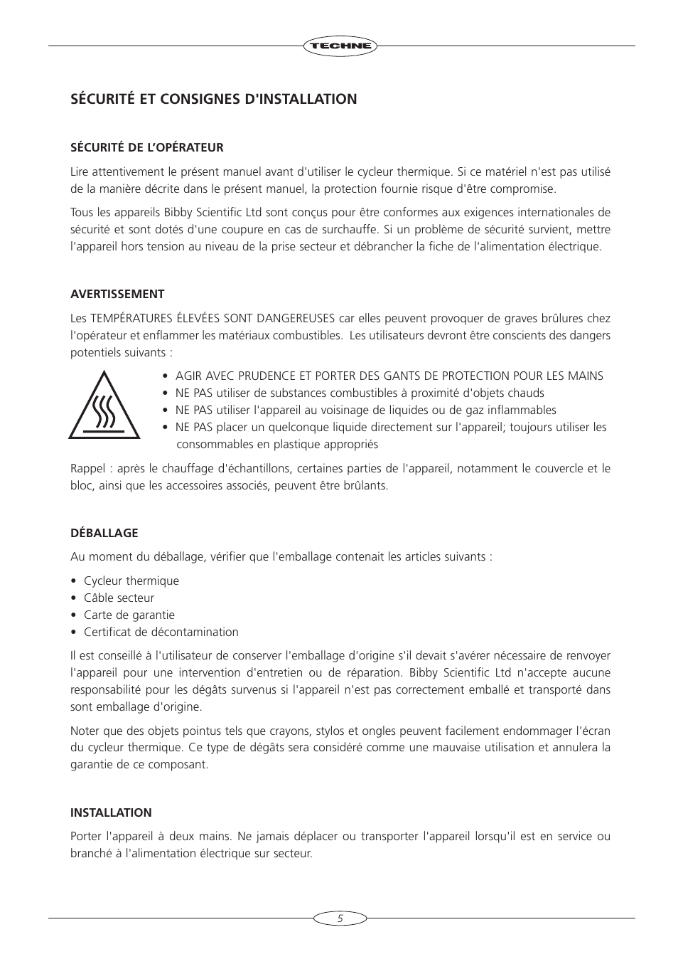 Techne TC-3000X User Manual | Page 7 / 55