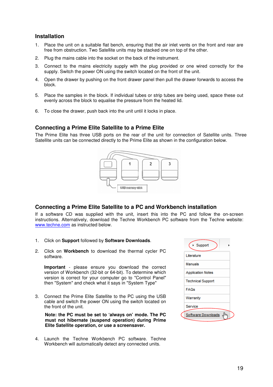 19 installation | Techne Prime Elite Satellite User Manual | Page 19 / 45