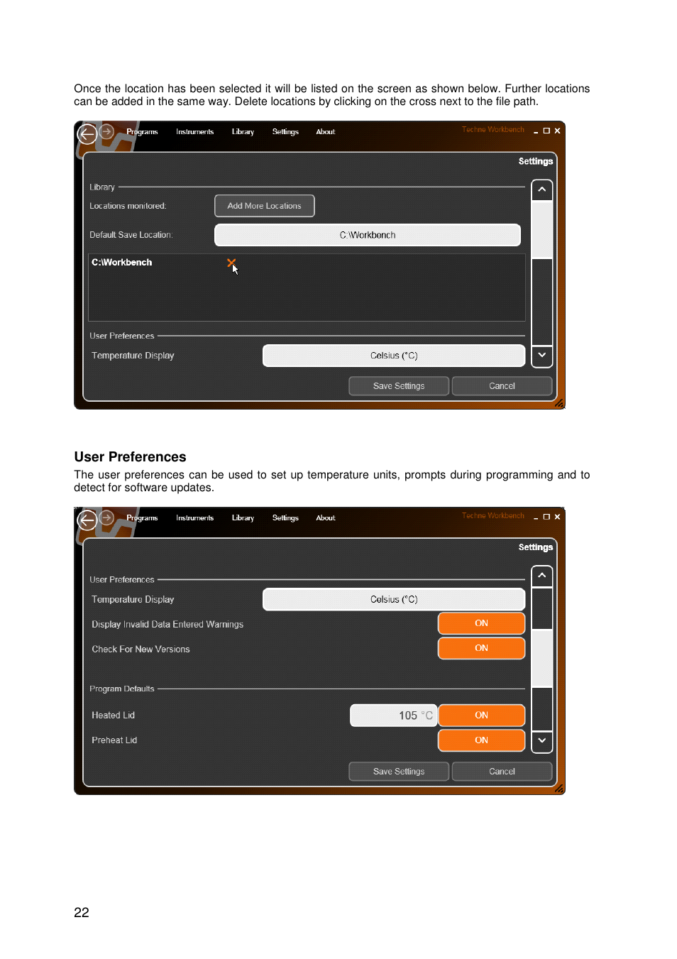 User preferences | Techne Prime Elite Satellite User Manual | Page 22 / 45