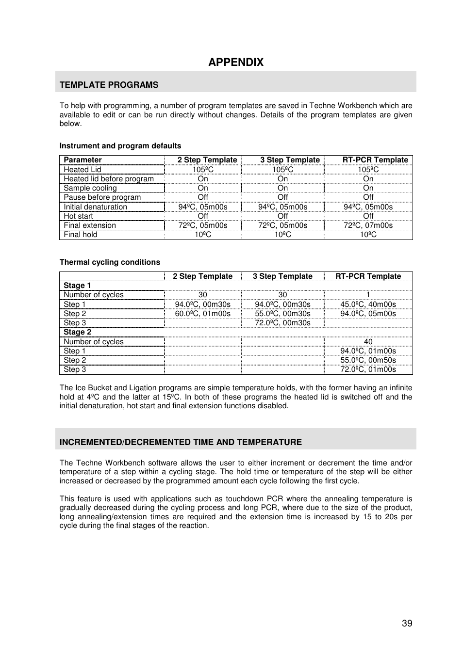 Appendix | Techne Prime Elite Satellite User Manual | Page 39 / 45