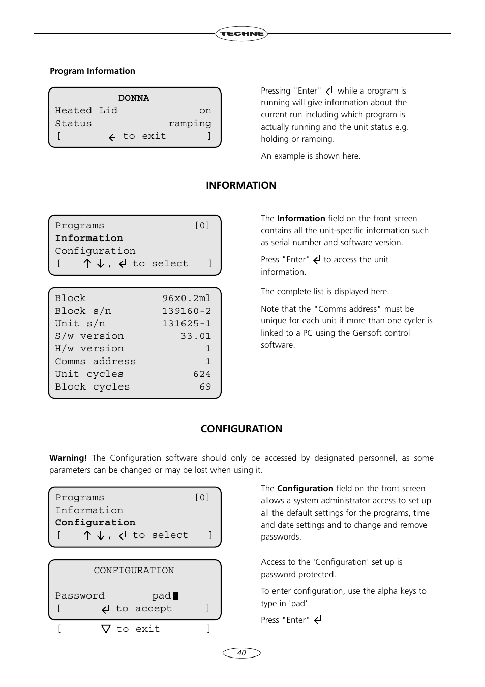Techne TC-4000 User Manual | Page 42 / 52