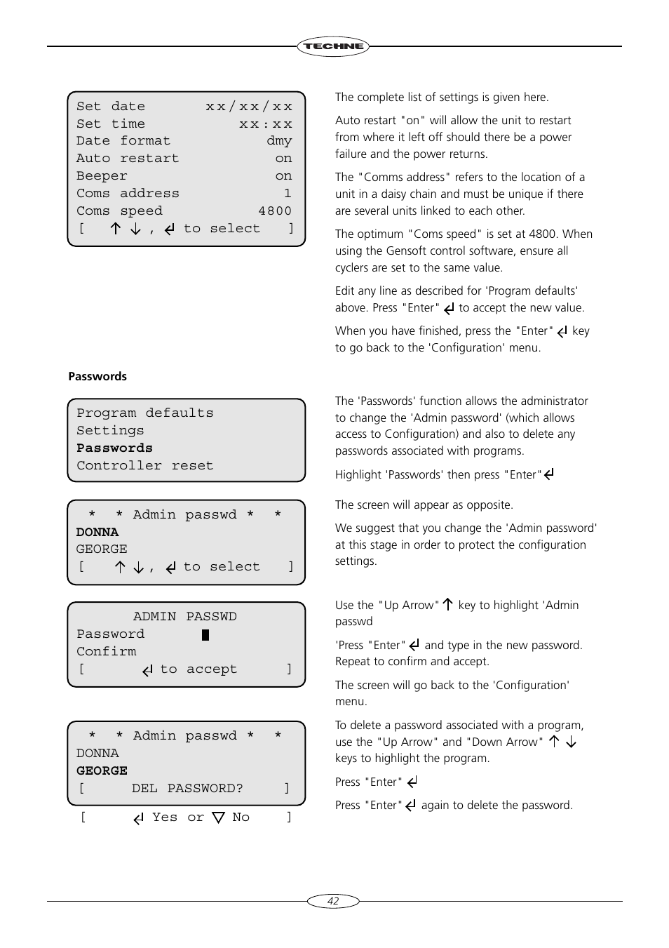 Techne TC-4000 User Manual | Page 44 / 52