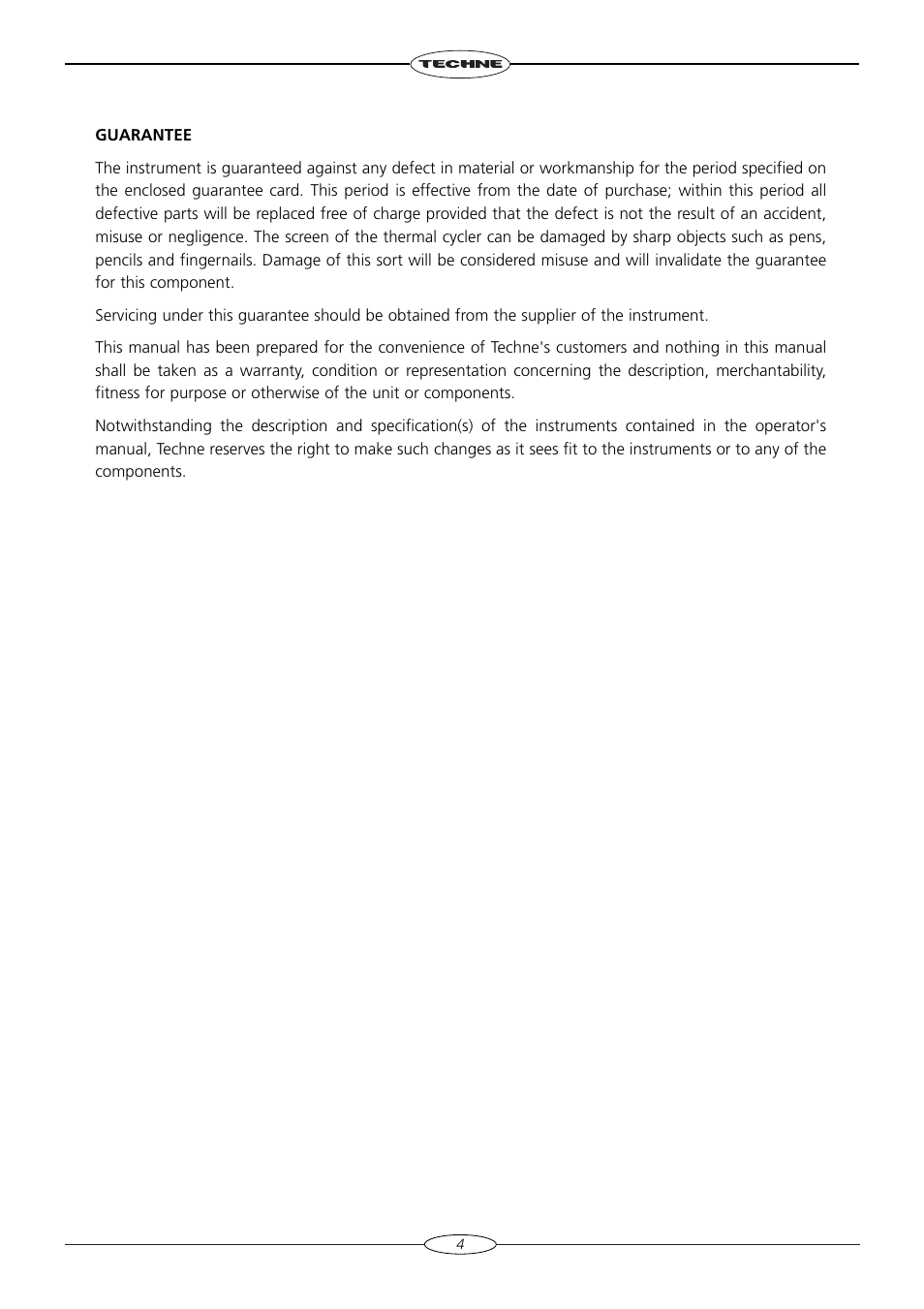 Techne TC-4000 User Manual | Page 6 / 52