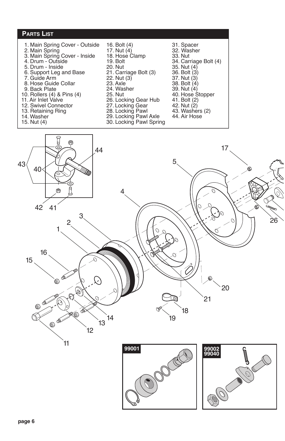 TEKTON 4677 - 25 ft. x 3/8 in. Retractable Air Hose Reel User Manual | Page 6 / 12