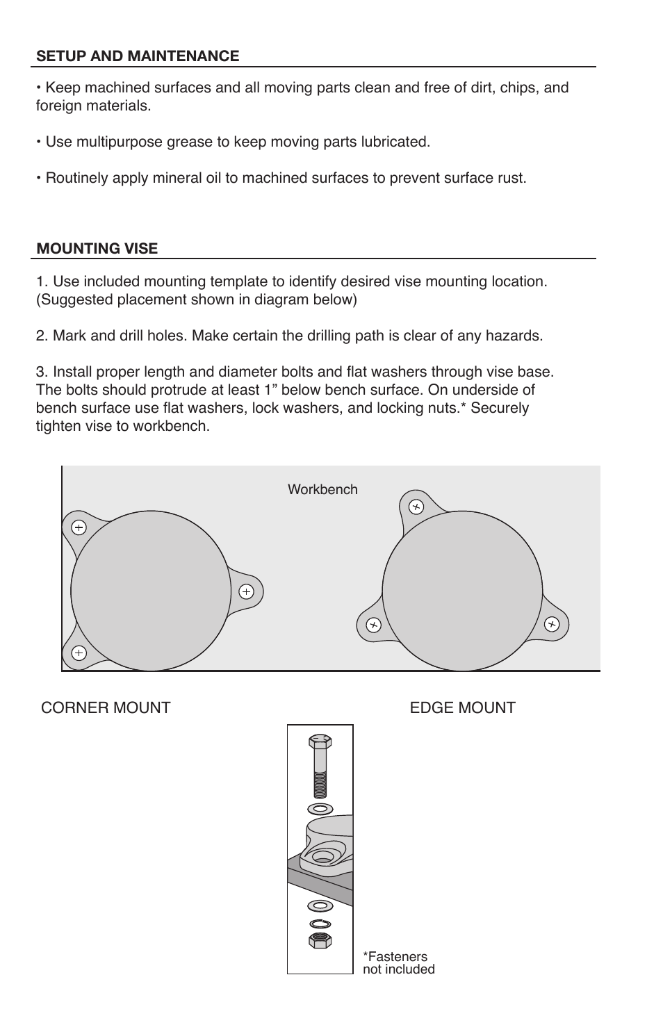 TEKTON 5409 - 8 in. Swivel Bench Vise User Manual | Page 3 / 4