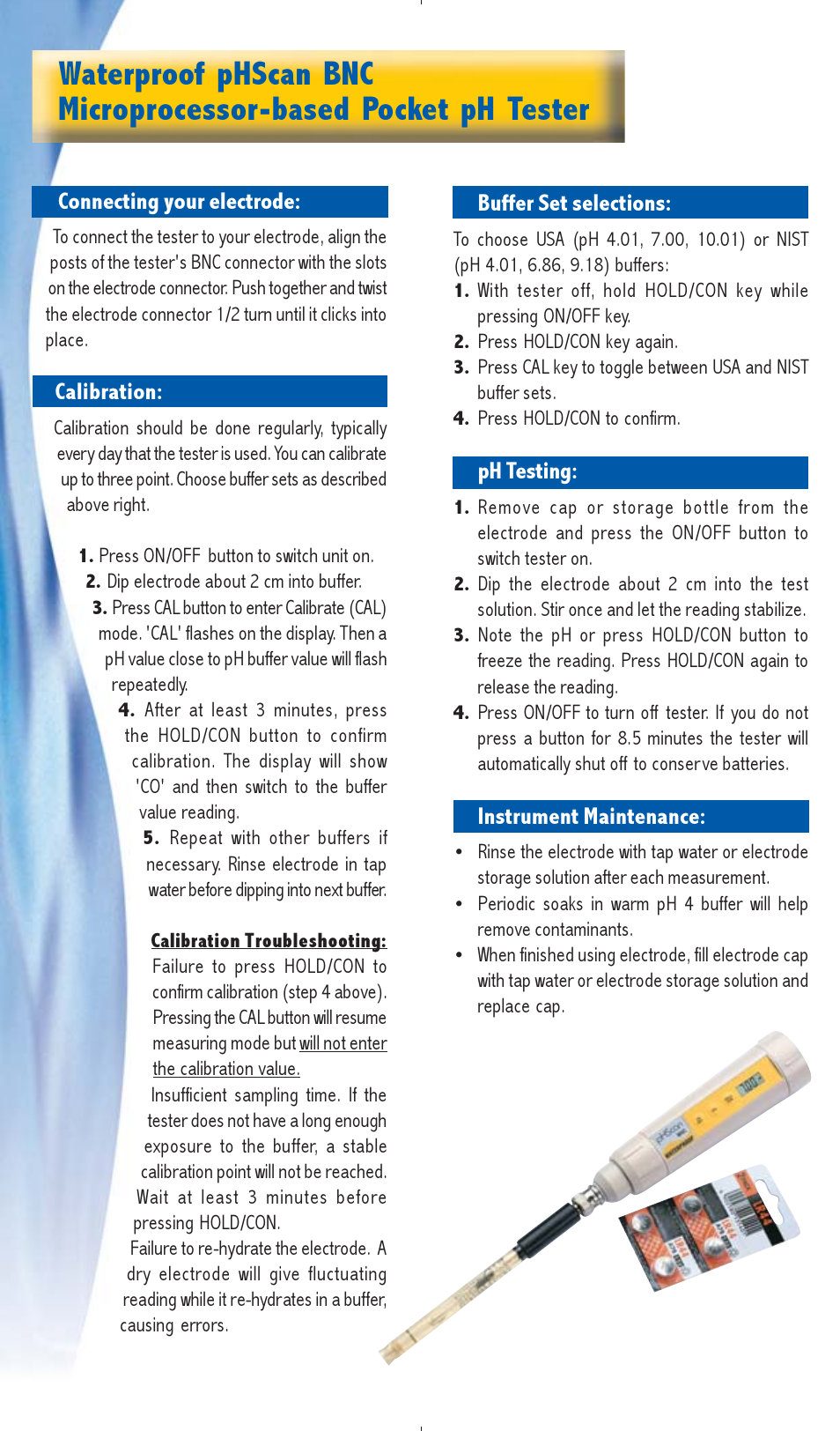 Thermo Fisher Scientific pHScan BNC User Manual | Page 2 / 3