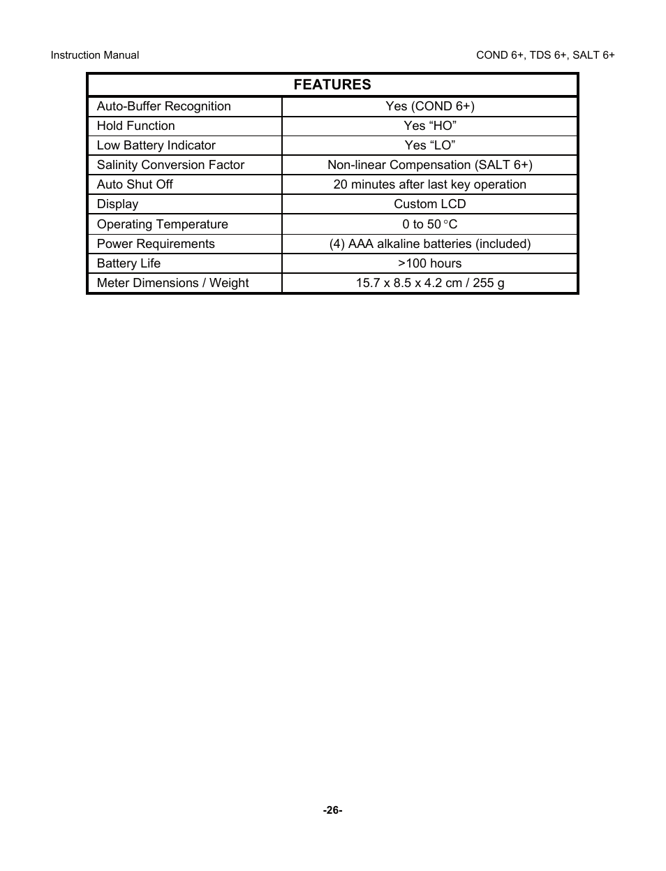 Thermo Fisher Scientific Eutech COND/TDS/Salt 6 Plus User Manual | Page 31 / 40