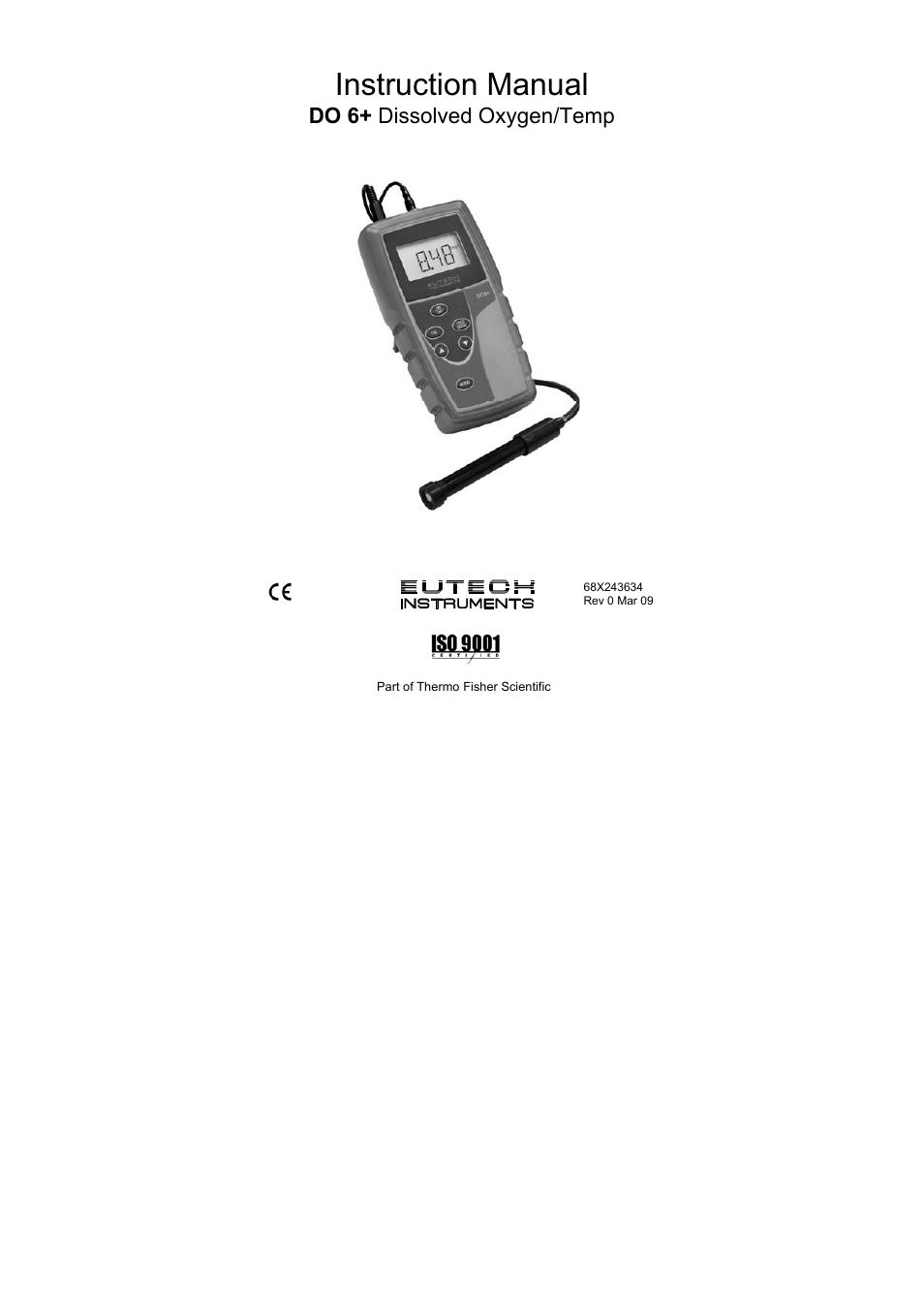 Thermo Fisher Scientific Eutech DO 6 Plus User Manual | 48 pages