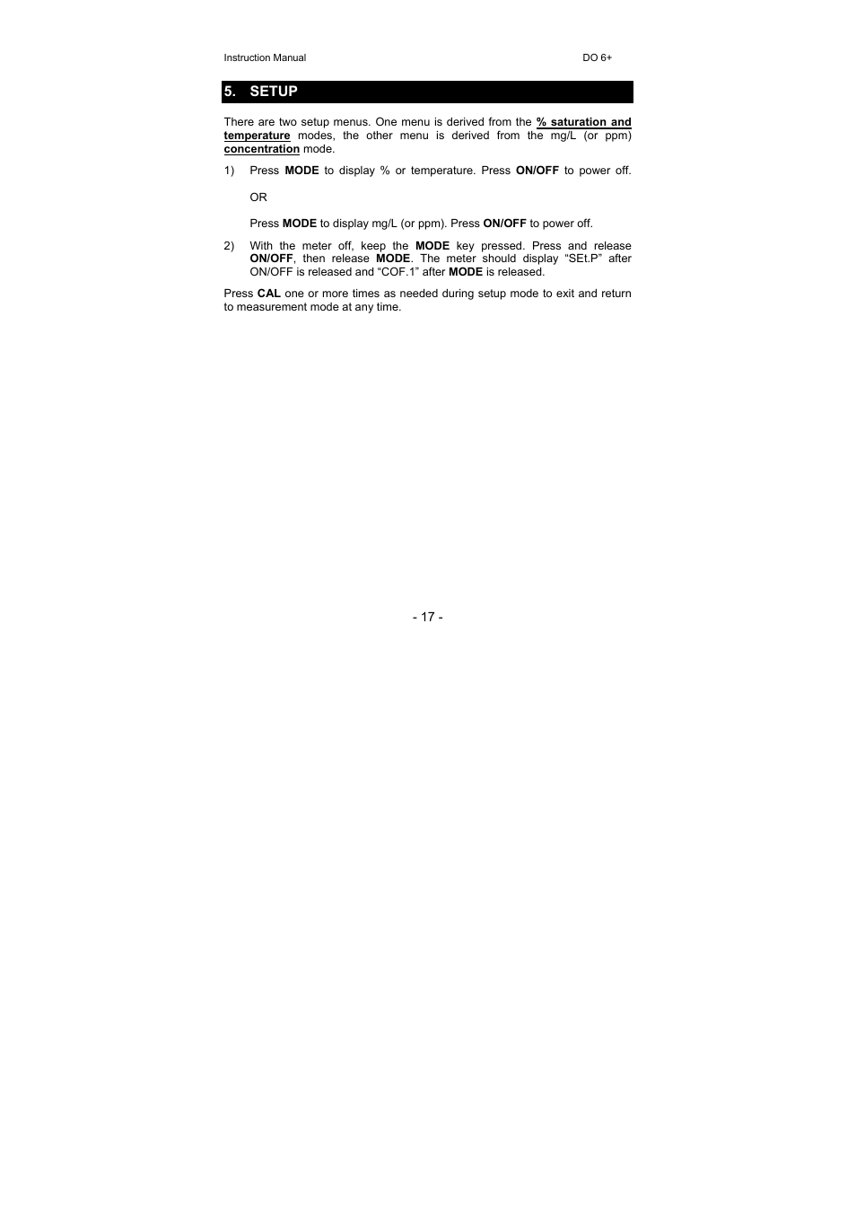 Thermo Fisher Scientific Eutech DO 6 Plus User Manual | Page 23 / 48