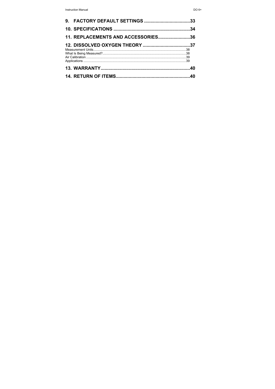 Thermo Fisher Scientific Eutech DO 6 Plus User Manual | Page 6 / 48