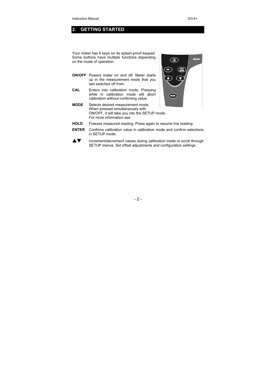 Thermo Fisher Scientific Eutech DO 6 Plus User Manual | Page 8 / 48