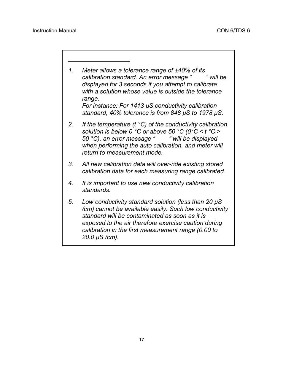 Thermo Fisher Scientific EcoScan CON 6 & TDS 6 User Manual | Page 21 / 56