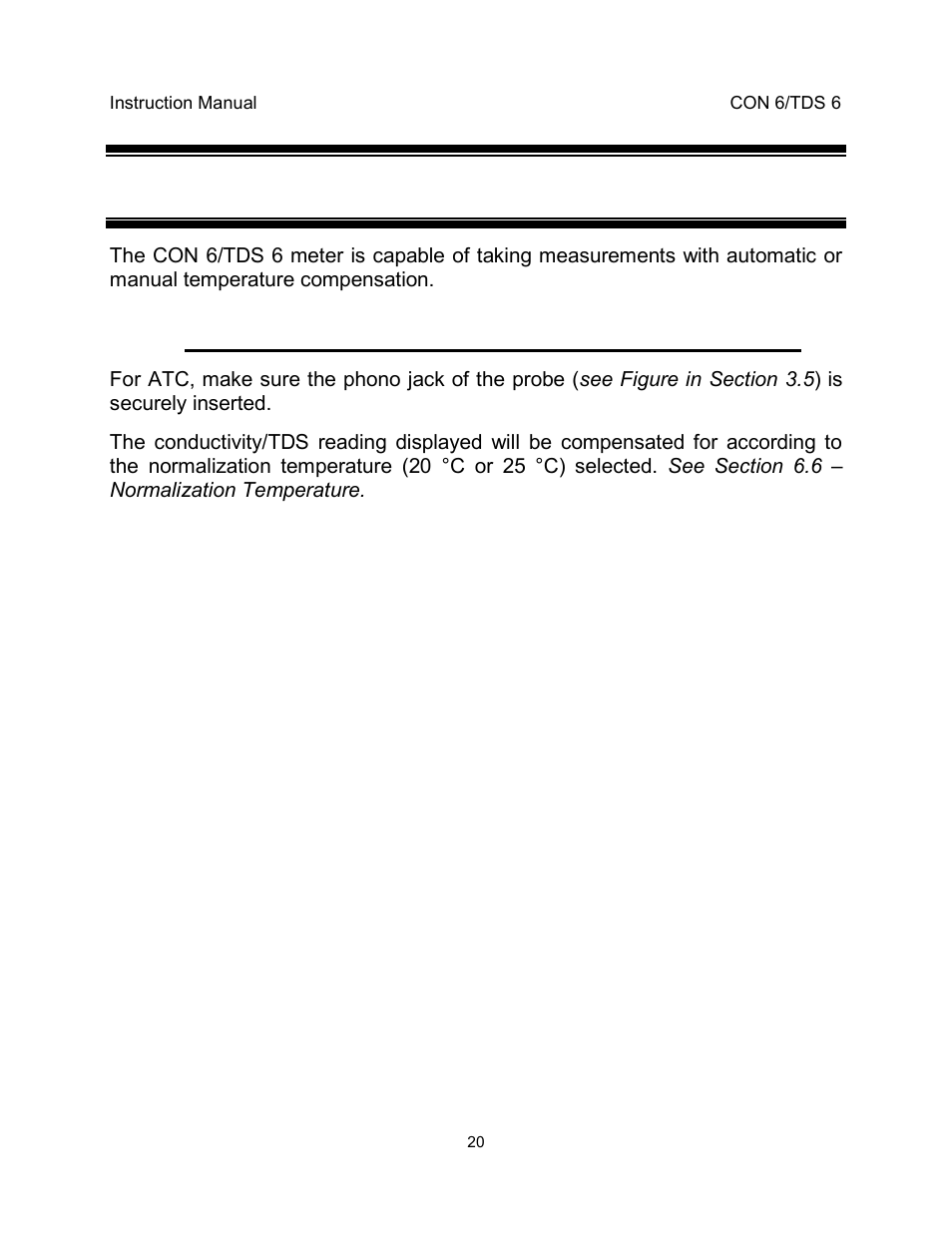 5measurement, 1 with automatic temperature compensation (atc) | Thermo Fisher Scientific EcoScan CON 6 & TDS 6 User Manual | Page 24 / 56